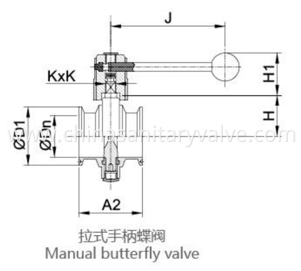 SMS butterfly valve